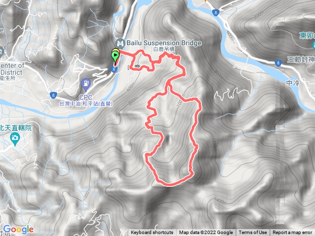 白毛山 8型雙O,,1450峰
