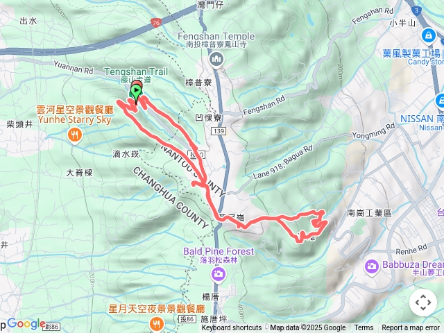 藤山草尾嶺臥龍坡步道