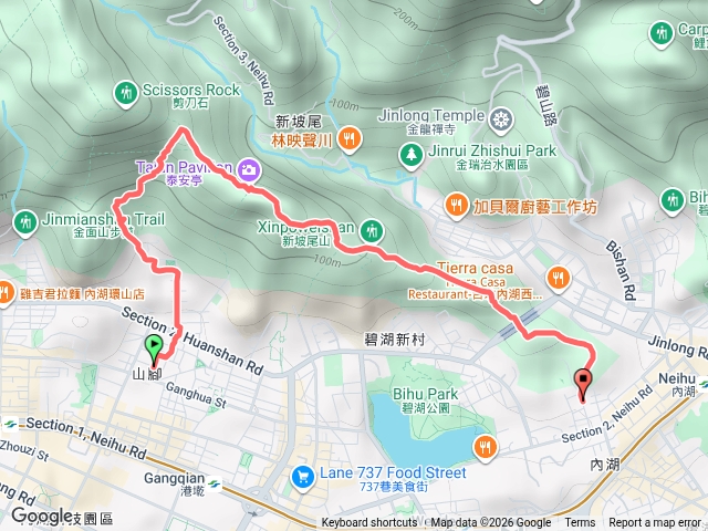 竹月寺右上泰安亭（下新坡尾山、碧湖⛰️）