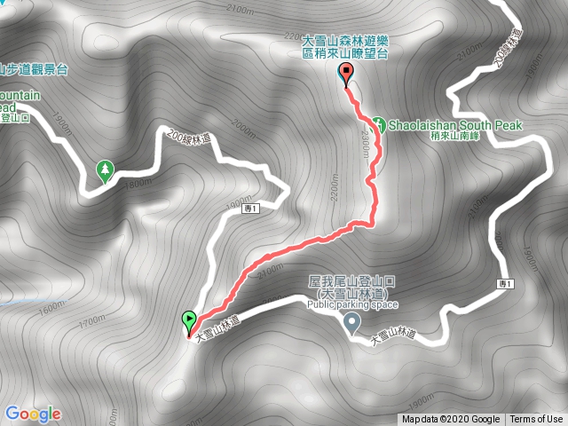 稍來山 30.5k上山單程