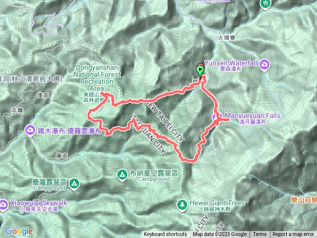 滿東滿天德巷-東眼山-處女瀑布