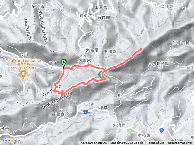 草湳大榕樹-南邦寮-二格山-筆架山O型