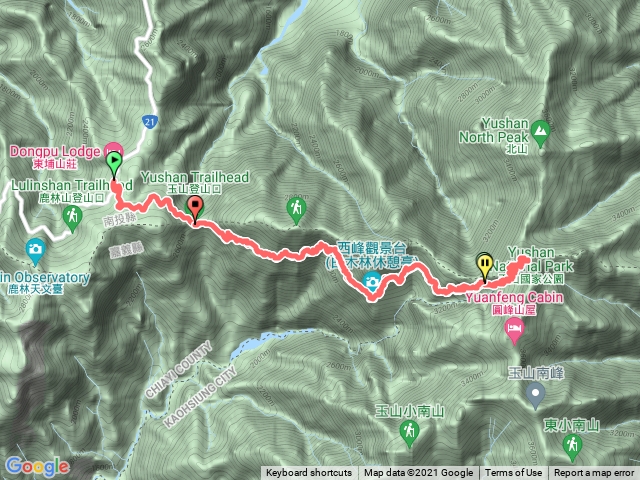 上東埔停車場-玉山主峰往返