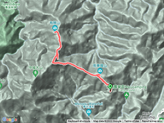 南東眼山縱走有勝山（硬爆了）