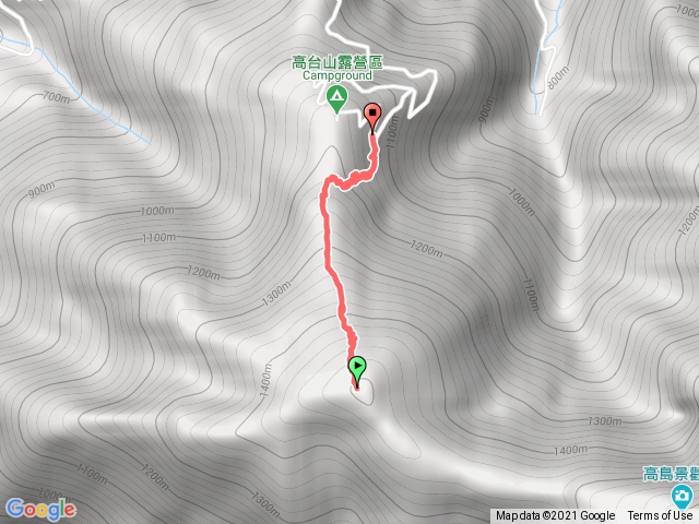 雙吉家高台山下山