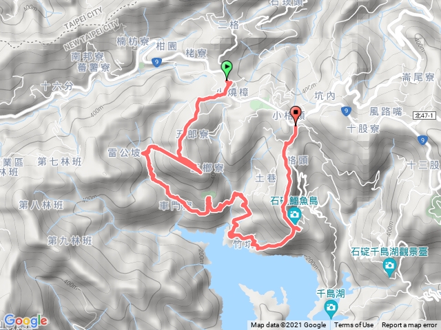石碇千島湖 鱷魚島 雷公埤 臨溪 竹坑古道 小格頭獅頭山20210506 11K7H
