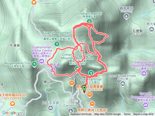 20241020-觀音山硬漢嶺（三進三出）-開山凌雲寺起登預覽圖