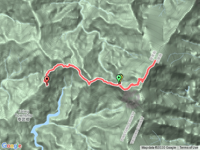 北大武2天,新登山口經喜多麗斷崖到檜谷山莊再上北大武山,來回