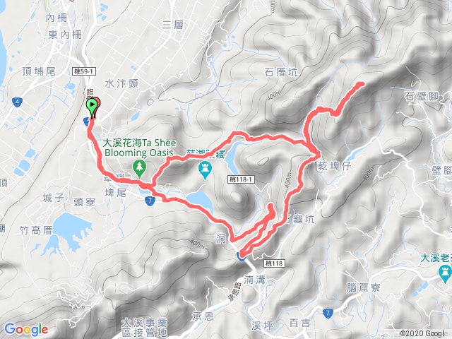 20200718 頭寮生態步道-草嶺山-白石山-石龜坑山-百吉林蔭步道繞一圈