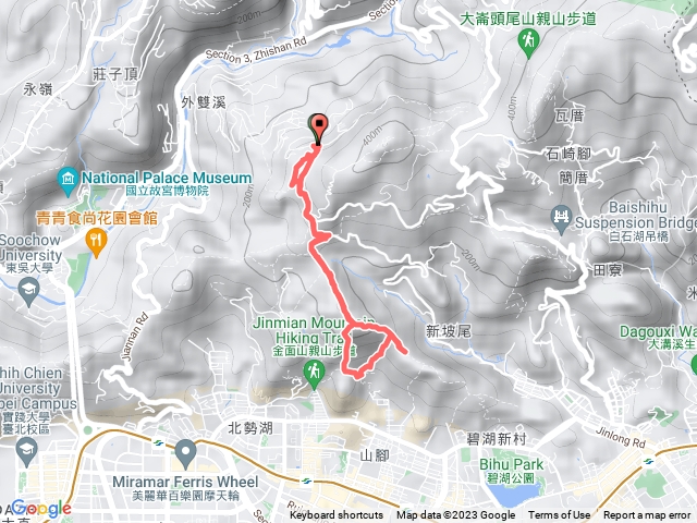 燕溪古道上金面山