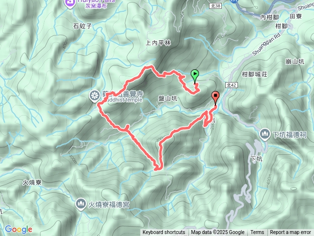 盤山坑山、土地公山、內盤山坑古道、中坑西山