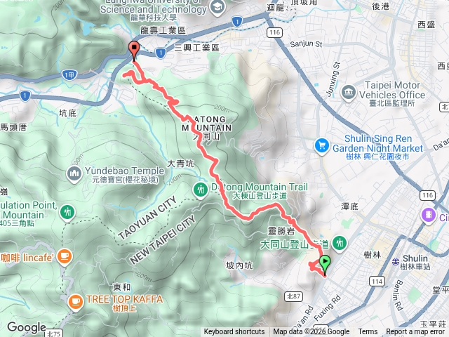 樹林樹林山、大同山、三角埔頂山、迴龍尖山預覽圖