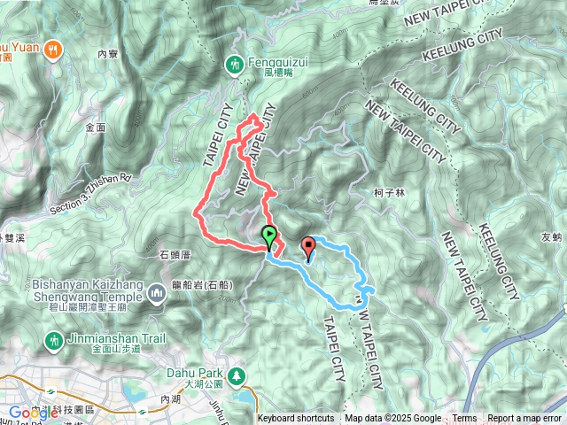 ▲☆★溪口站-凱達格蘭山-小溪瀑布-五指山-梅花山－碧山-白石湖山-大邱田山