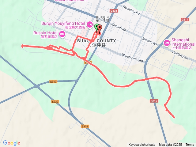 布爾津額爾濟斯河堤、中俄風情街
