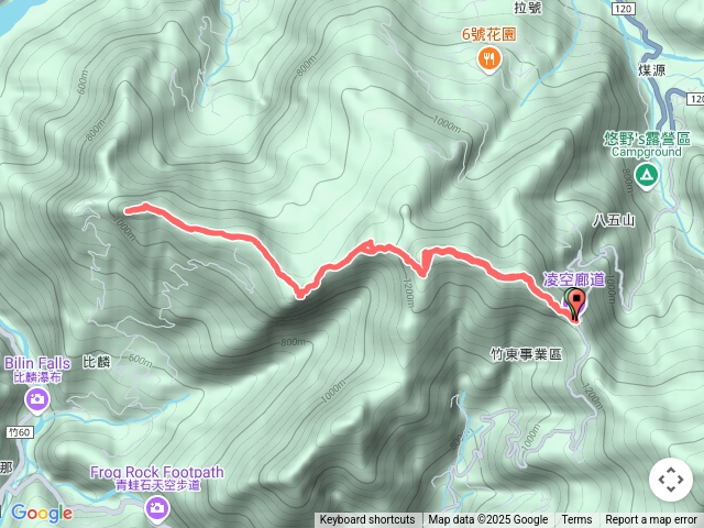 凌空廊道、煤源山、比麟山、尖石山