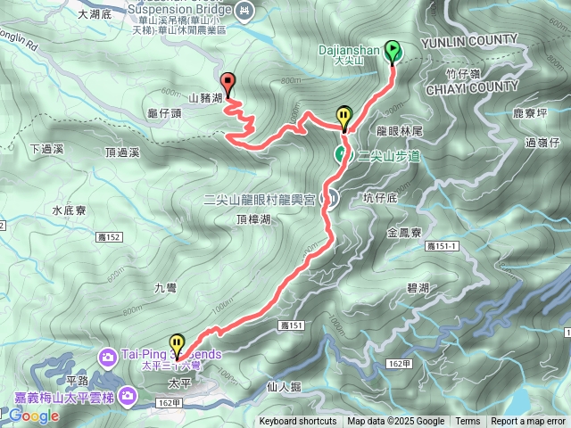 山豬湖五連峰原路來回