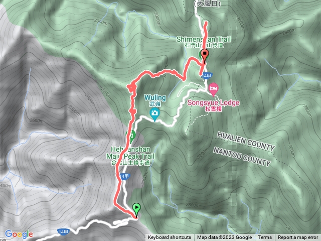 合歡山南峰+合歡山主峰+合歡尖山+石門山