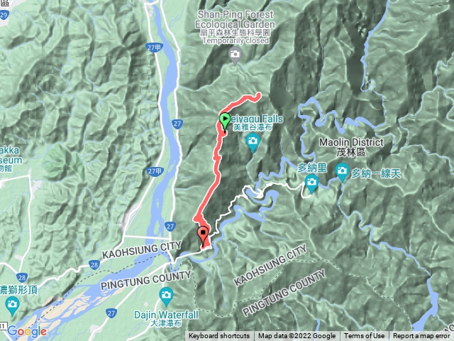 2022/12/17 六龜警備道：小百岳鳴海山、真我山，七星連走