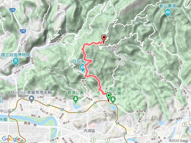 北縱走大崙山北面步道