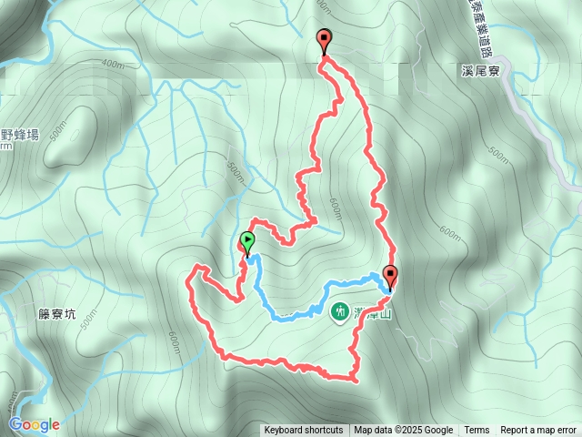 2025.10.06藤寮坑古道-藤寮坑越嶺路-豎旗山-西北稜-藤寮坑古道