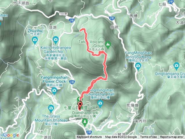 苗圃->七星山主峰->小油坑(來回)