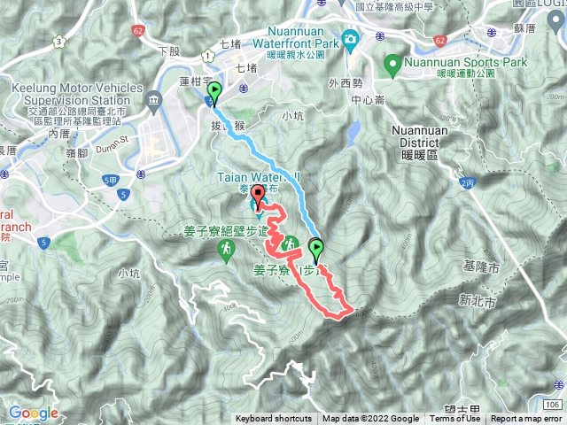 基隆_拔西猴山_草濫古道_姜子寮山_泰安瀑布