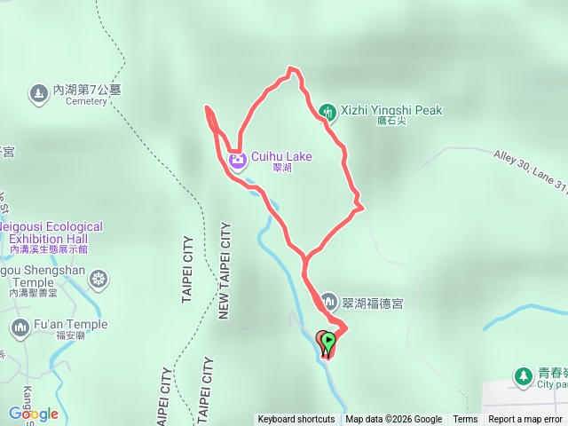 翠湖_汐止鷹石尖_學頭坡 O型