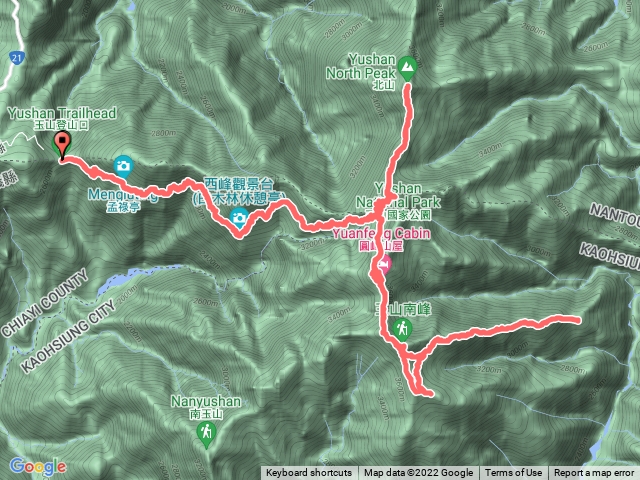 【玉山群峰】玉山南峰、東小南山、鹿山與玉山主北