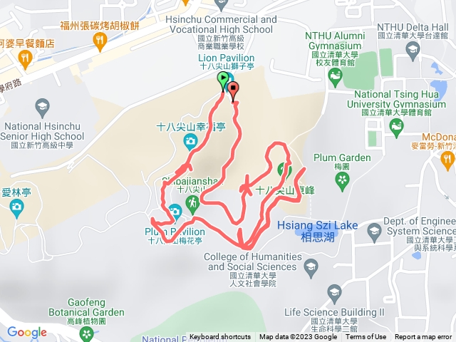 蹺班的十八尖山