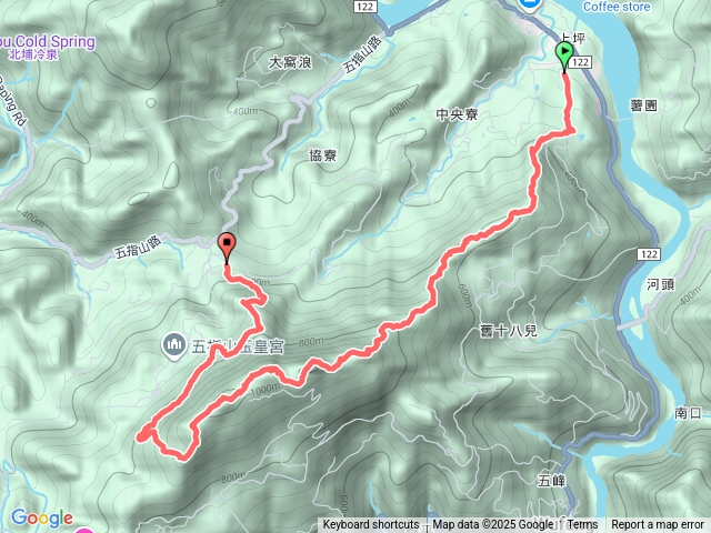 上坪山、五指山（2M走山）