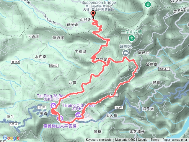 山豬湖至太平雲梯行