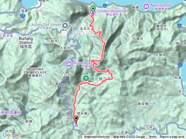 黃金瀑布茶壺山牡丹車站