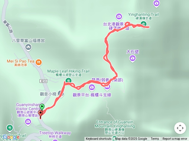 觀音山楓櫃斗湖登山步道