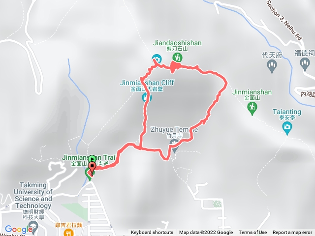 內湖金面山
