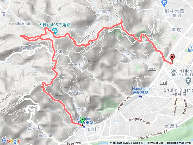 山佳連走大湖頂山、大棟山、青龍嶺、大同山下樹林