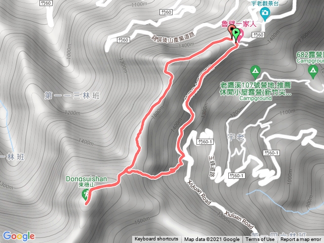 東穗山魯壁山逆時鐘O型