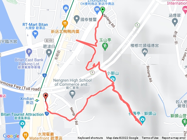 新店小獅山步道~檳榔路~能仁家商