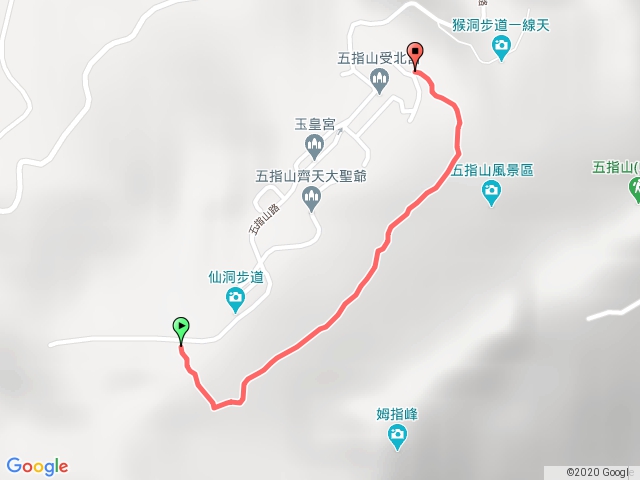 五指山橫向登山步道