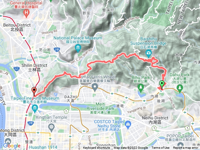 內湖站到劍潭站