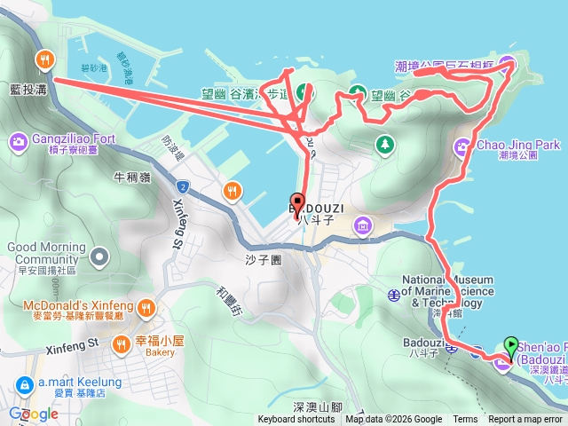 八斗子車站，望海巷，潮境公園，忘幽谷，大坪海豹石