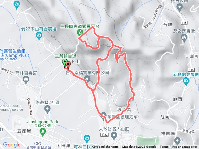 石頭坑山西南峰獨走