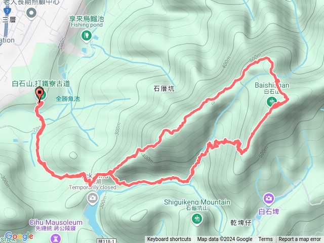 打鐵寮古道～白石山～石厝坑山預覽圖