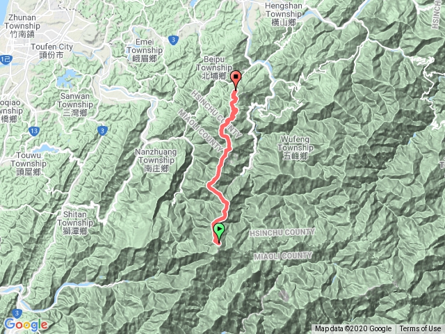 20201220五峰天際線(鹿坑山到大隘山)