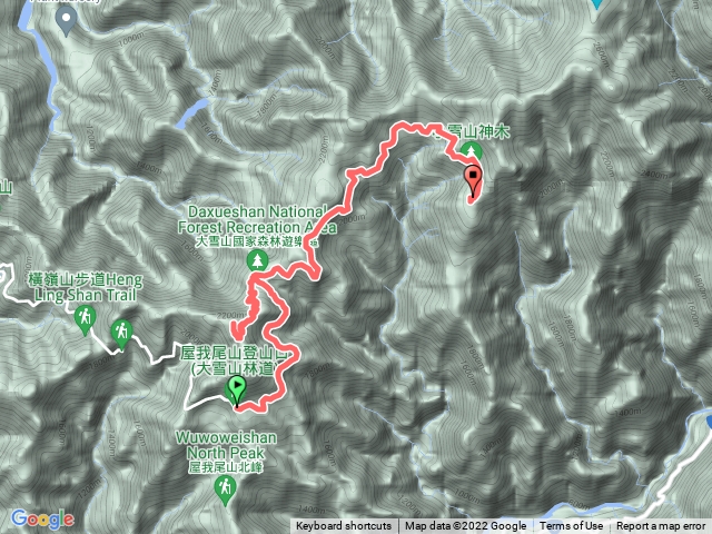 橫嶺山莎蓮山0型走
