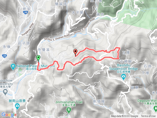 燕溪古道上大崙尾頭山