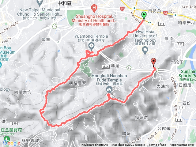 圓通禪寺 南勢角山 烘爐地 O型縱走