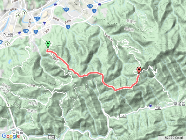 汐止五谷金聖殿登大尖山縱走福興宮