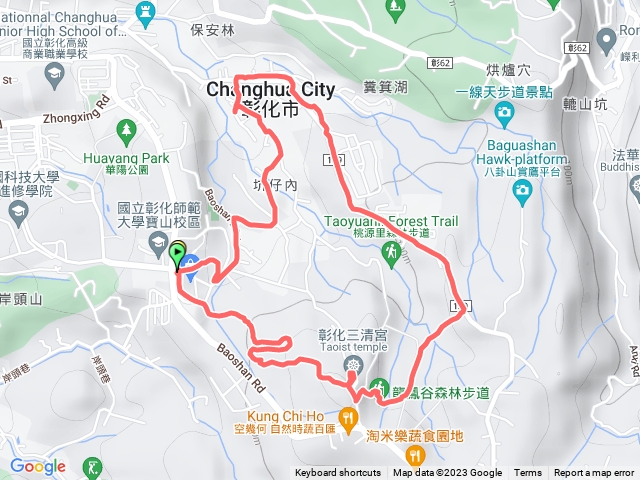 三清宮走虎崗路
