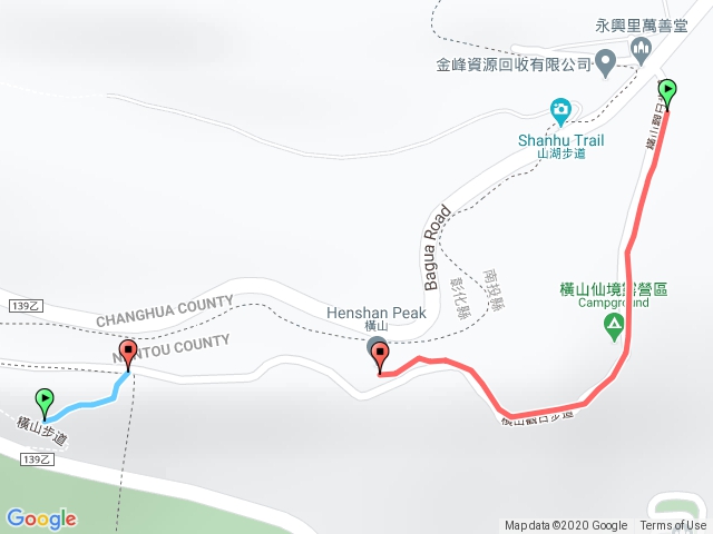 橫山-觀日步道捷徑