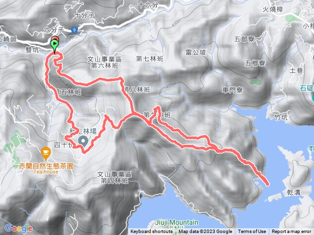 雞心尖 中嶺山 鷺鷥潭山 九股山 水庫潭邊 雙峰路O型 